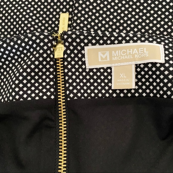 NEW Michael Kors polka dot pencil skirt Size XL - Picture 2 of 8
